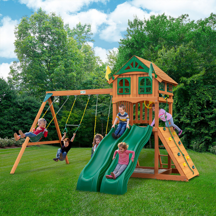 Outing w/ Dual Slides Swing Set